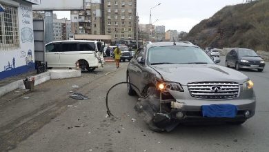 ДТП на Юмашева Infiniti влетел в стоящий StepWGN